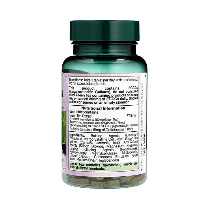 Nature's Garden Green Tea Extract 750mg 100 Tablets